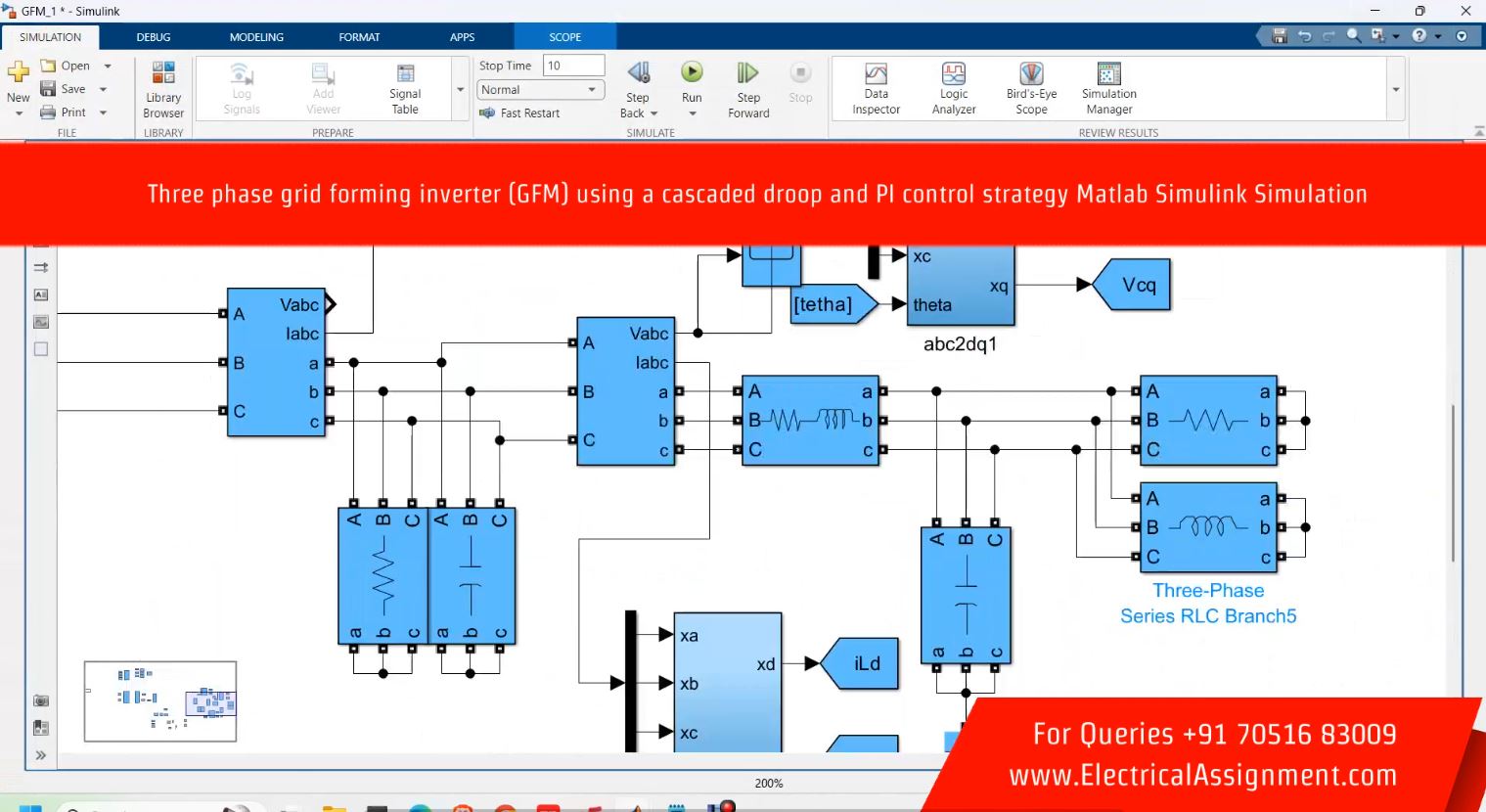 PV THREE PHASE SYSTEM WAVELET BASED GRID IMPEDANCE screenshot 6